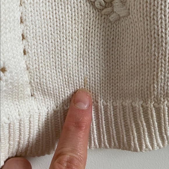 Vintage Cotton Crochet Detail Cardigan - Marks - Picture 8 of 15